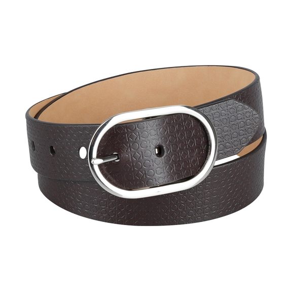 Саlvіn Кlеіn Accessories - Women's Ck Micro Emboss Casual Belt For Jeans, Trousers And Dresses, Brown,🐭